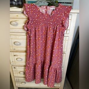 Michelle McDowell Pink cheetah print dress